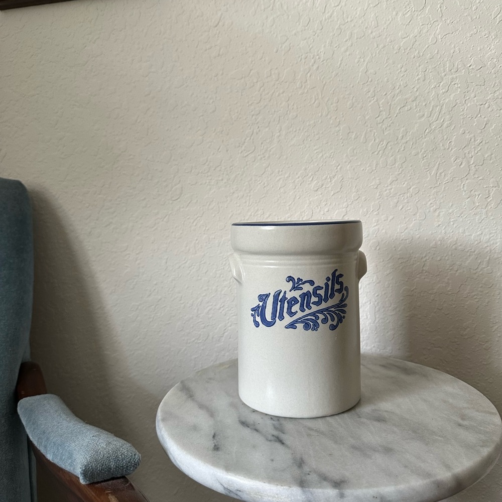 Pfaltzlgraff Stoneware Utensil Crock